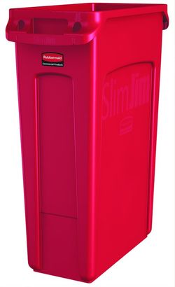 Contenedores de reciclaje slim jim de rubbermaid 60lts. y 87lt