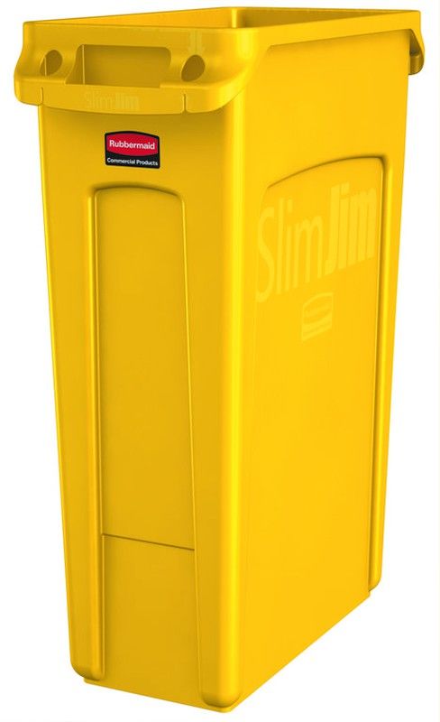 Contenedores de reciclaje slim jim de rubbermaid 60lts. y 87lt