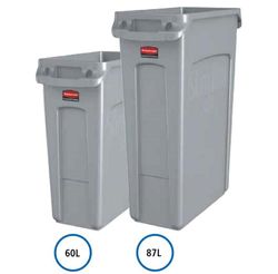 Contenedores de reciclaje slim jim de rubbermaid 60lts. y 87lt