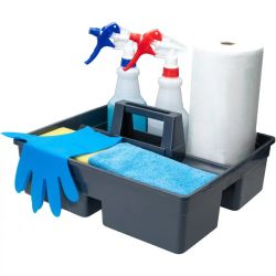 Cubeta portaobjetos para carro limpieza