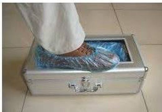 Dispensador cubre zapatos automático aluminio