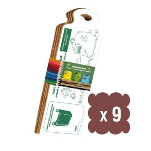 Eco-peques. 9 packs de 3 unidades.