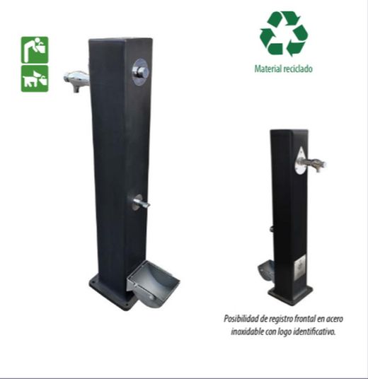 Fuente Canina Plástico Reciclado Mod. PUG