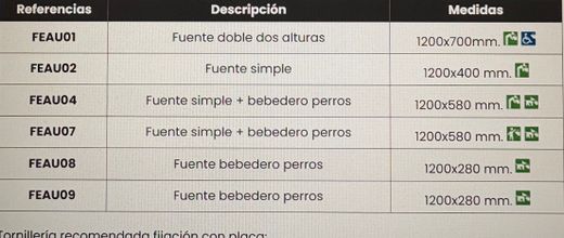 Fuente Urbana Mod. EAU