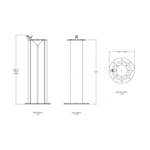 Fuente  urbana modelo sputnik v-3102