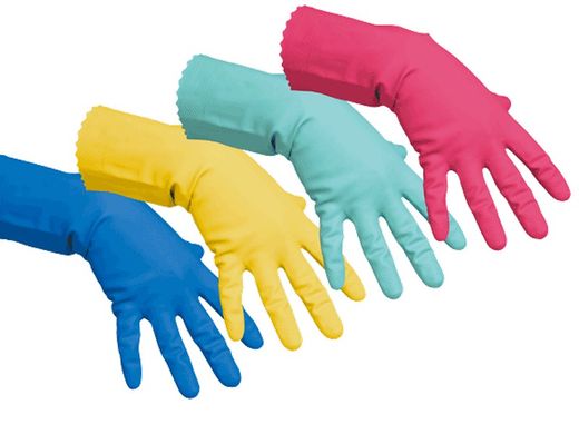Guantes Vileda látex ultraprotectores 4 Colores Caja 50 Unidades