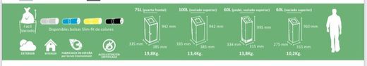 Papelera altea -60lt-100lt