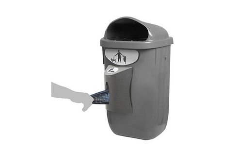 Papelera Canina beagle bin 50 L. con dispensador de bolsas