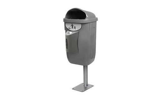Papelera Canina beagle bin 50 L. con dispensador de bolsas