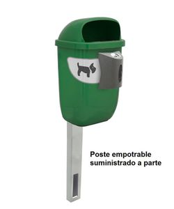 Papelera Canina beagle bin 50 L. con dispensador de bolsas