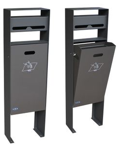 Papelera con dispensador bolas Can