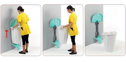 Papelera mural wall-up 50 l.