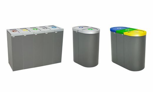 Papelera niza recogida selectiva 95 l.