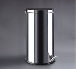 Papelera pedal inox brillo de 3lts a 30lts