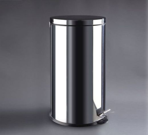 Papelera pedal inox brillo de 3lts a 30lts
