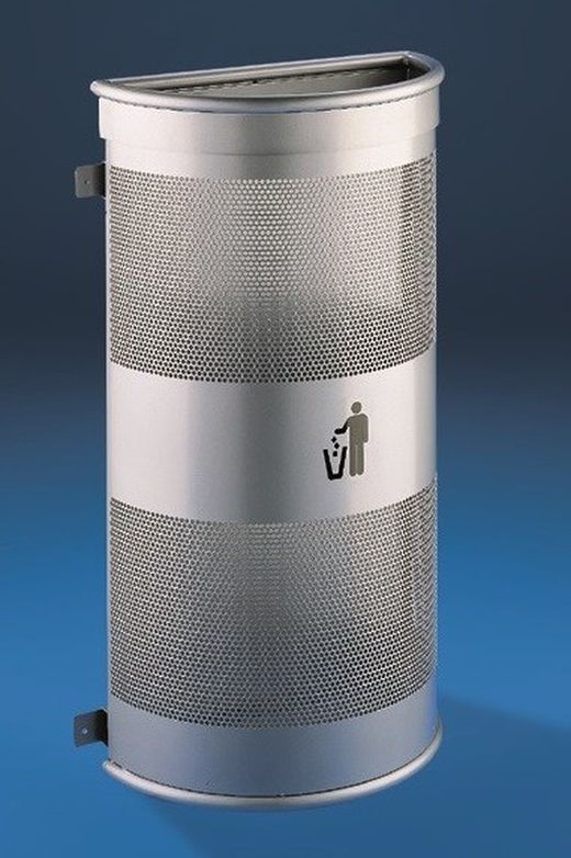 Papelera perforada semicircular  90l