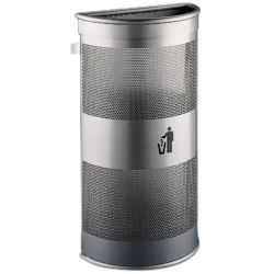 Papelera perforada semicircular  90l