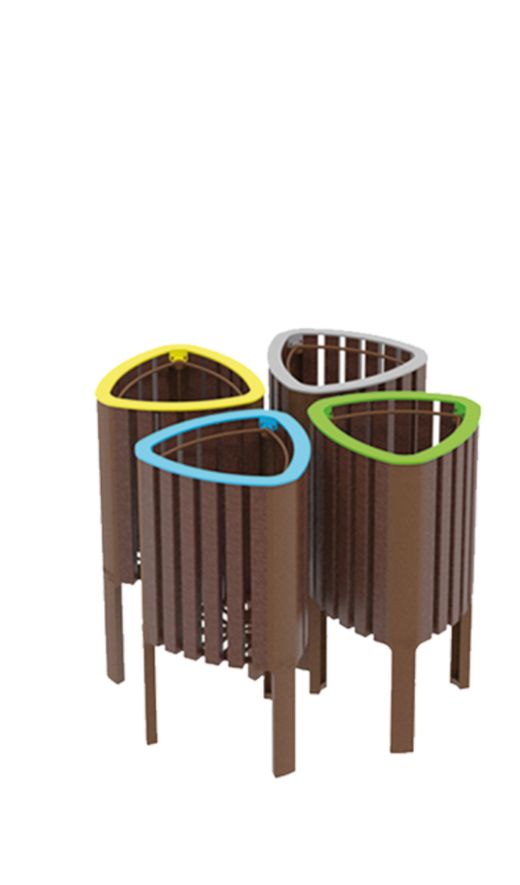 Papelera EGEA Reciclaje ECO 50lts