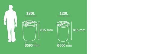 Papelera reciclaje multiresiduo mod.Madrid 2-3-4 cuerpos