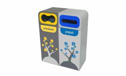 Papelera exterior recogida residuos 120lts