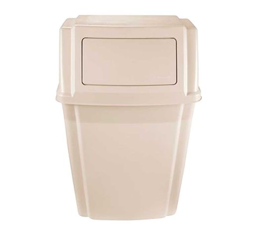 Papelera rubbermaid mural slim jim 56lts