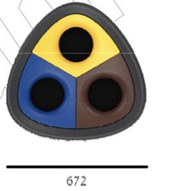 Papelera selectiva 3 residuos polietileno 180lts