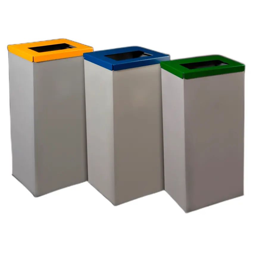 Papelera selectiva 70l Papelera tapa amarilla