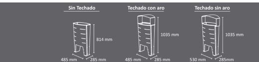 Papelera 60lts selectiva de exterior modelo Praga
