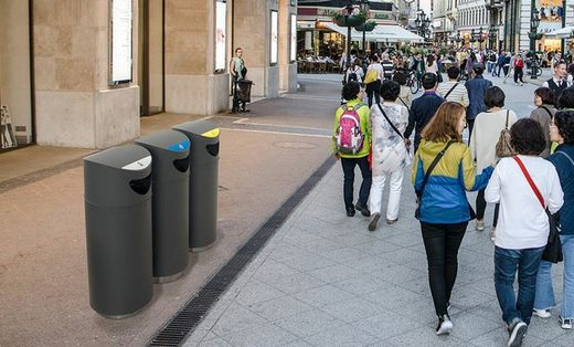Papelera selectiva de residuos mod. Oslo 75lt - 100lt