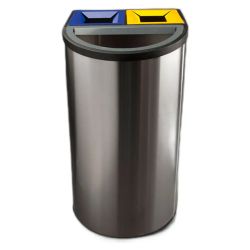 Papelera selectiva inoxidable
