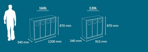Papelera selectiva mod.mobiliario helsinki 3 y 4 cuerpos