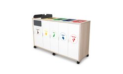 Papelera para empresas selectiva para zonas de comidas 5 Residuos