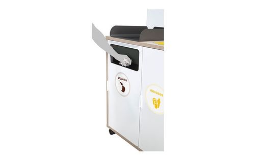 Papelera para empresas selectiva para zonas de comidas 5 Residuos