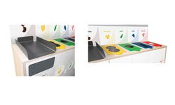 Papelera para empresas selectiva para zonas de comidas 5 Residuos
