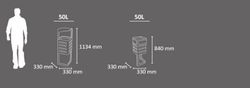 Papelera selectiva urbana 50lt atenas