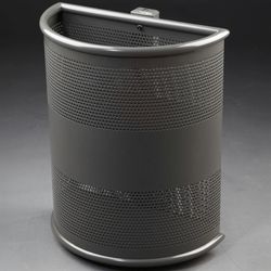 Papelera semicircular mural colores