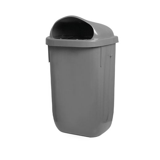 Papelera urbana 50lts polipropileno para colgar
