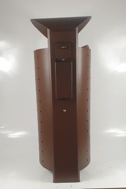 Papelera urbana 100lt con Cuerpo abatible y Cenicero lateral