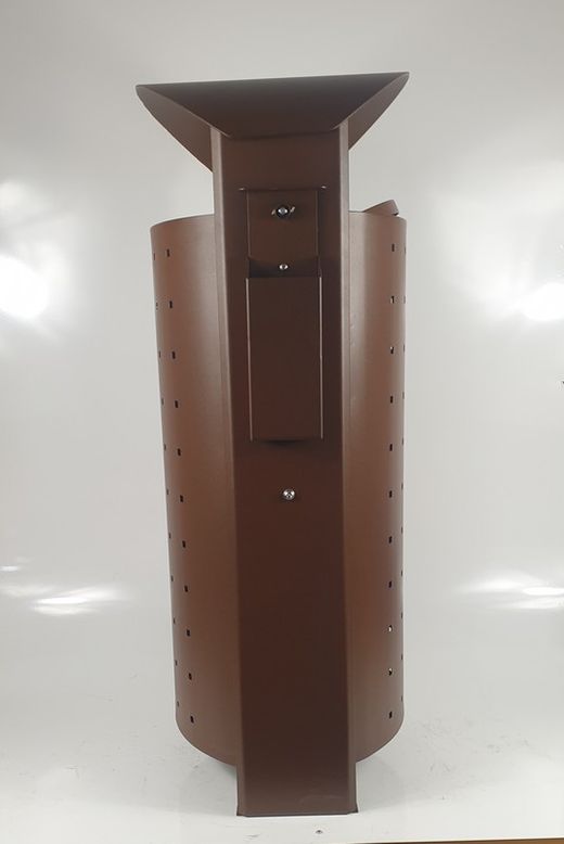 Papelera urbana 100lt con Cuerpo abatible y Cenicero lateral