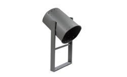 Papelera urbana en acero galvanizado basculante