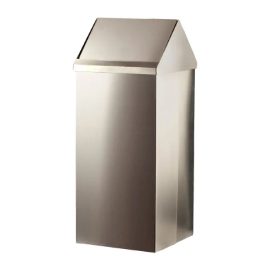 Papeleras tapa basculante acero inoxidable de 70y100lts Papelera tapa basculante de capa 100lts de acero inoxidable