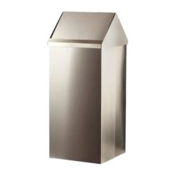Papeleras tapa basculante acero inoxidable de 70y100lts
