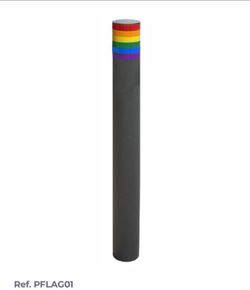 Pilona Hierro Mod. Flag Tubo de hierro