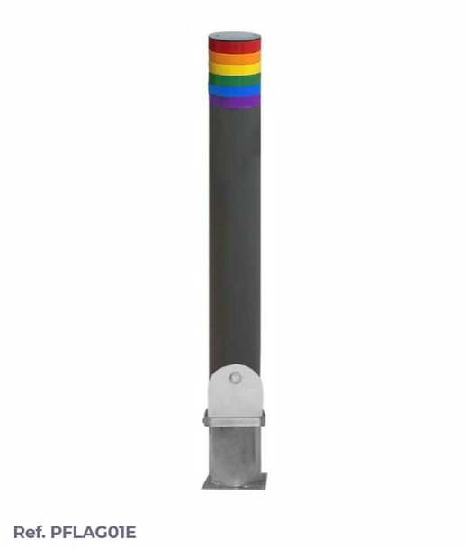 Pilona Hierro Mod. Flag Tubo de hierro