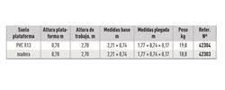 Plataforma de trabajo plegable zarges z300