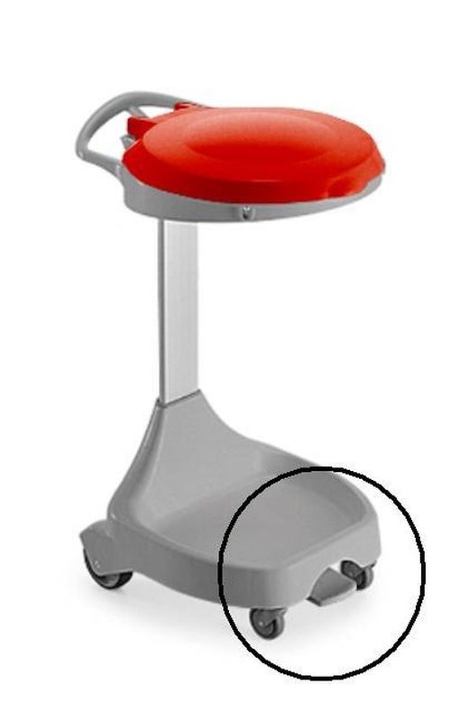 Portabolsas smille 4 ruedas 120 l. Con pedal