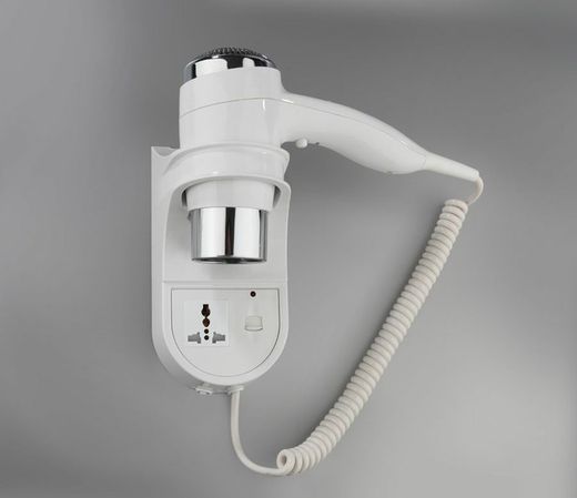 Secador cabello con base pared