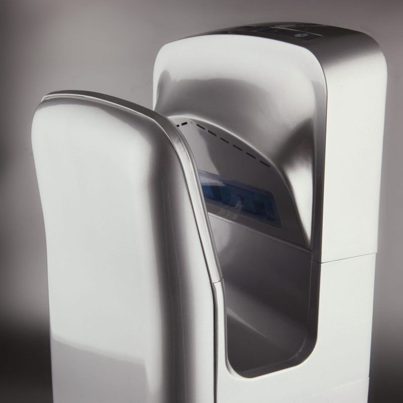 Secador de manos alta velocidad plata