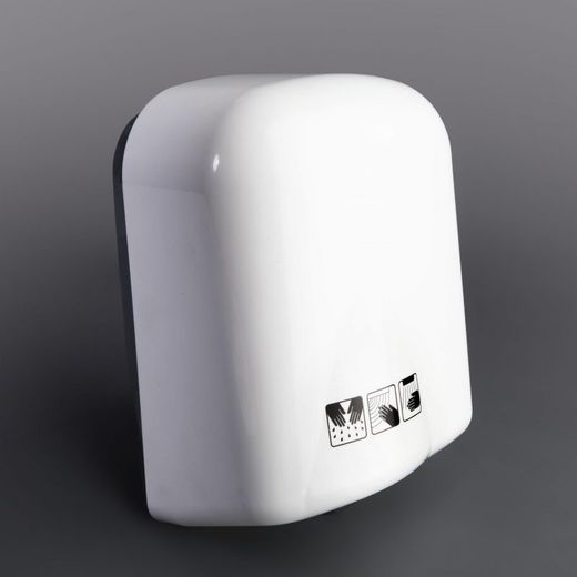 Secador de manos abs blanco ópctico