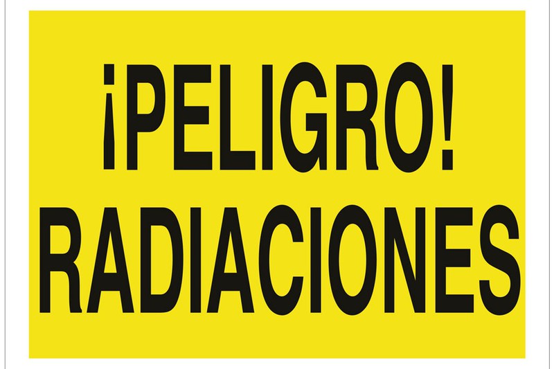 advertencia de radiación